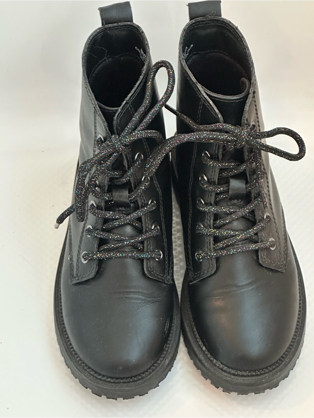 Old Navy Black Lace-Up Boots